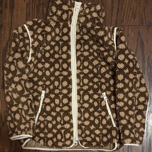 Coach Sherpa logo Print Jacket